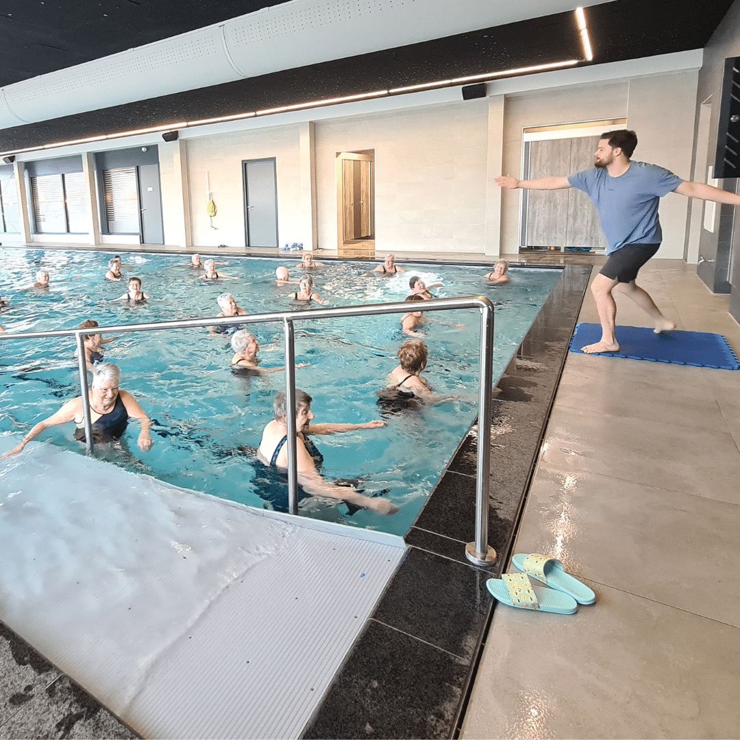 Een Aqaufit les bij Arendse health club Raamsdonksveer